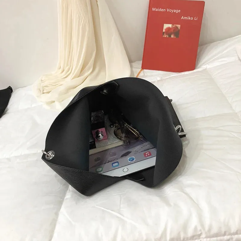 Chic Chain Leather Tote