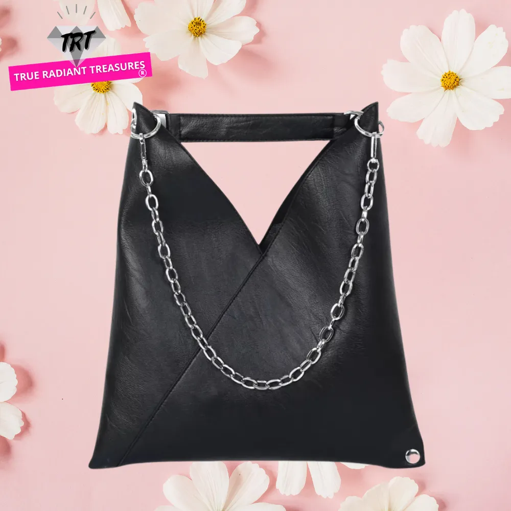 Chic Chain Leather Tote