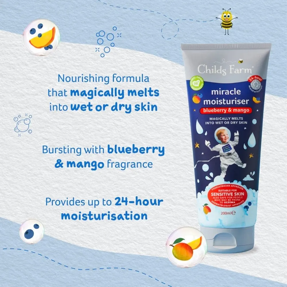 Childs Farm Miracle Moisturiser Blueberry & Mango 200ml