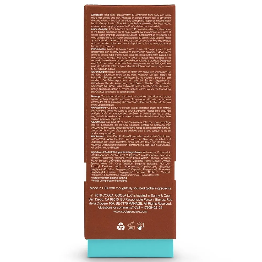 Coola Sunless Tan Dry Oil Mist 100ml