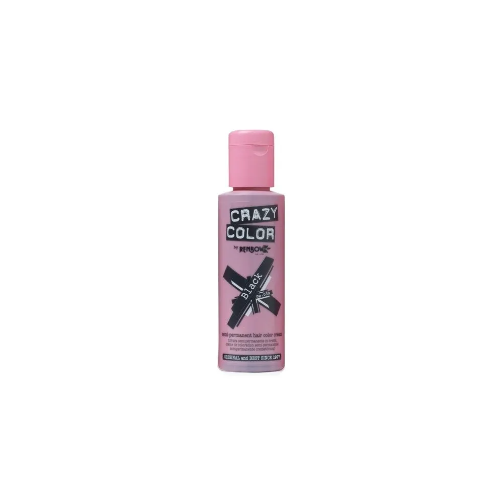 Crazy Colour Black Hair Dye 100ml