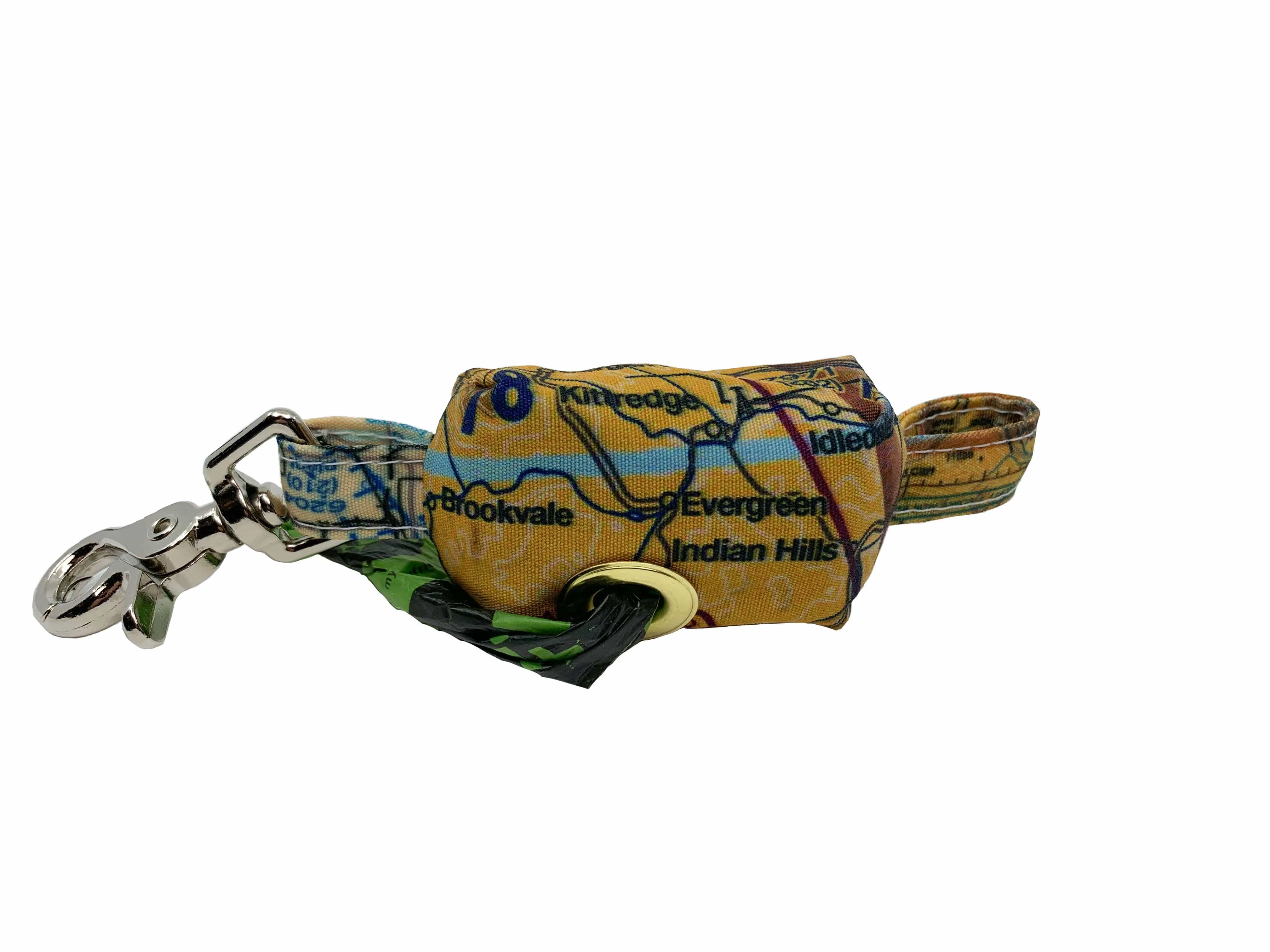 Custom Aviation Map Dog Waste Bag Dispenser