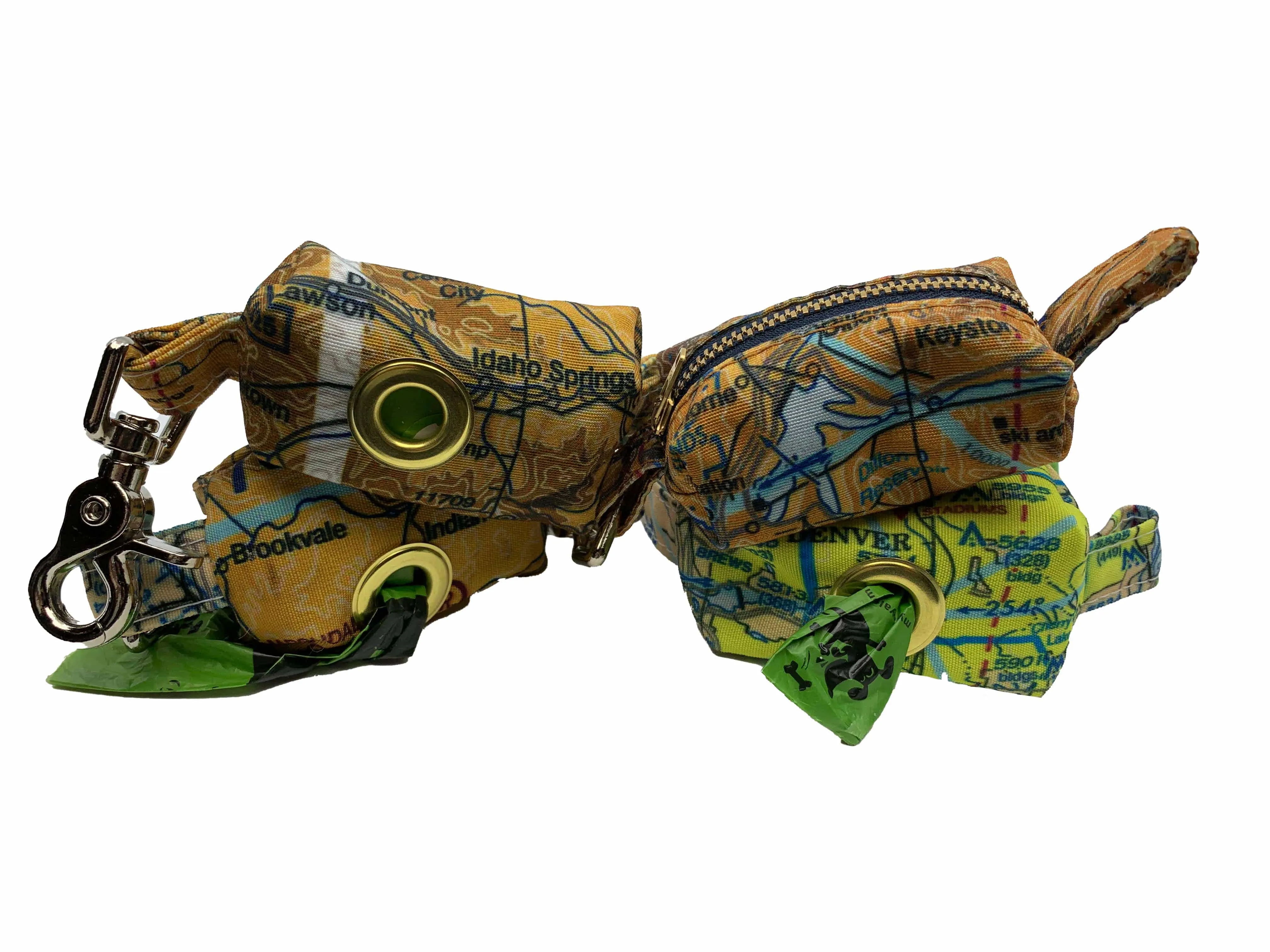Custom Aviation Map Dog Waste Bag Dispenser