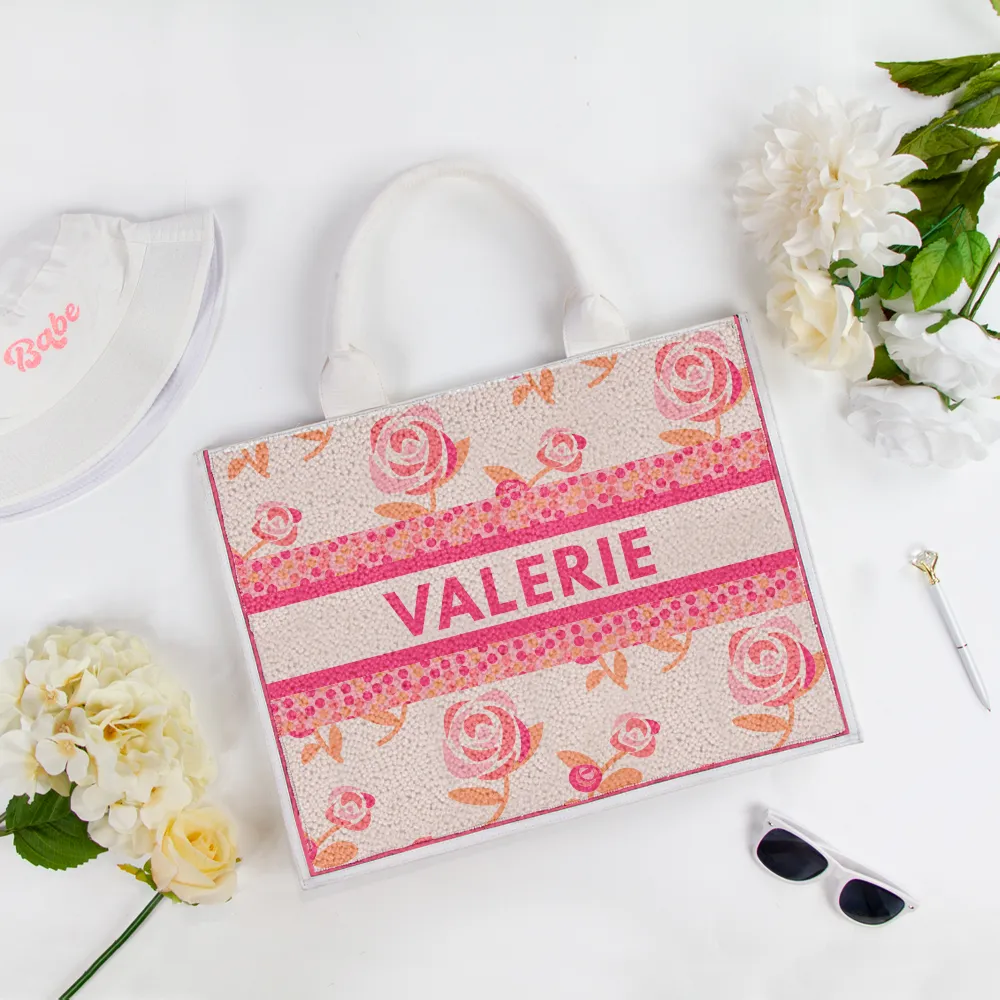 Custom Flower Tote Bag