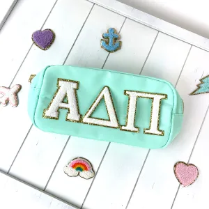 Custom Sorority Letter Bag, Chenille Patches, Travel Bag