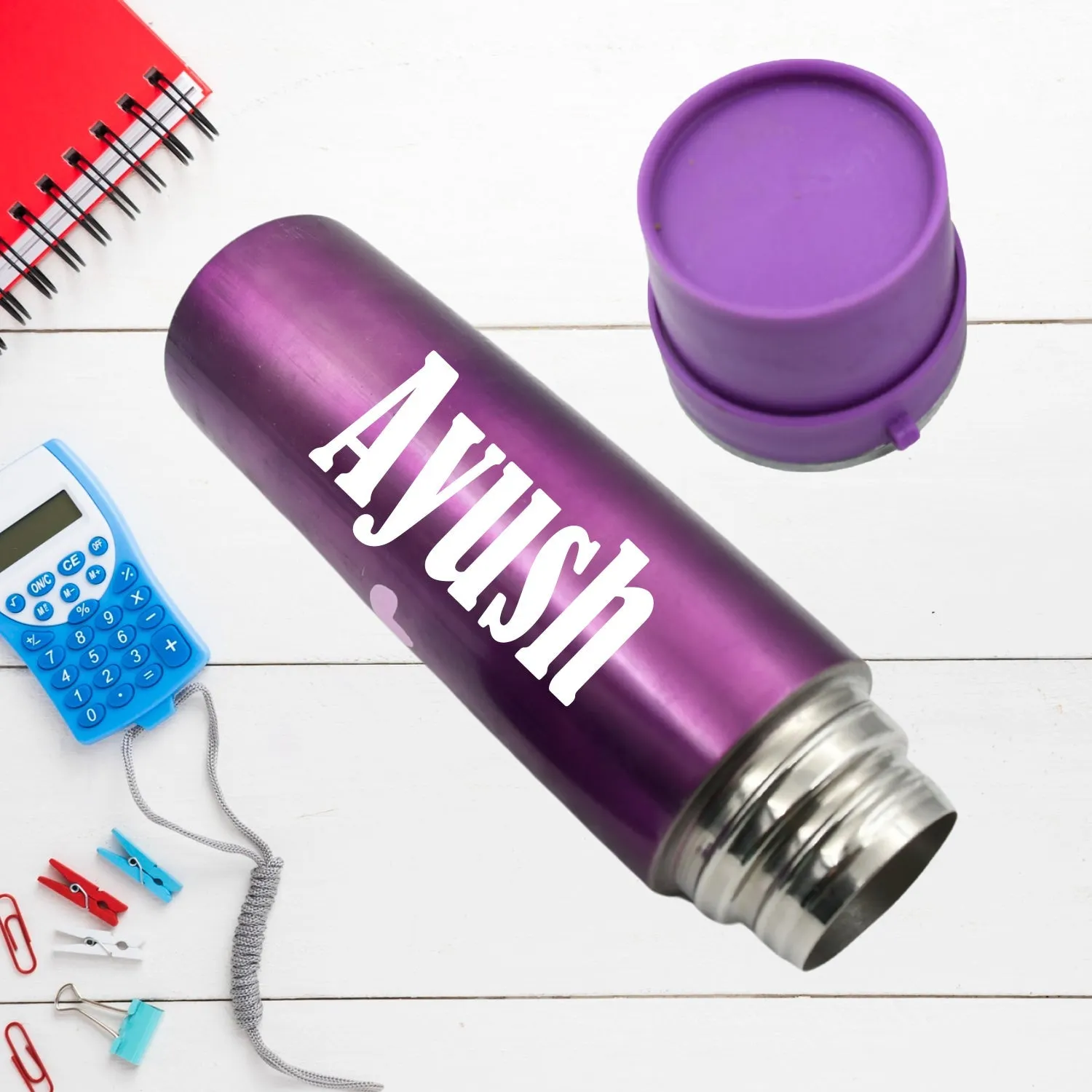 Customize Stainless Steel Water Bottle Leak Proof, Rust Proof, Hot & Cold Drinks, Gym Sipper BPA Free Food Grade Quality, Steel fridge Bottle For office / Gym / School (500 ML Approx)
