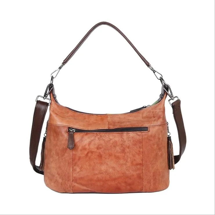 Cute Ladies Leather Shoulder Bags Genuine Leather Handbags For Women