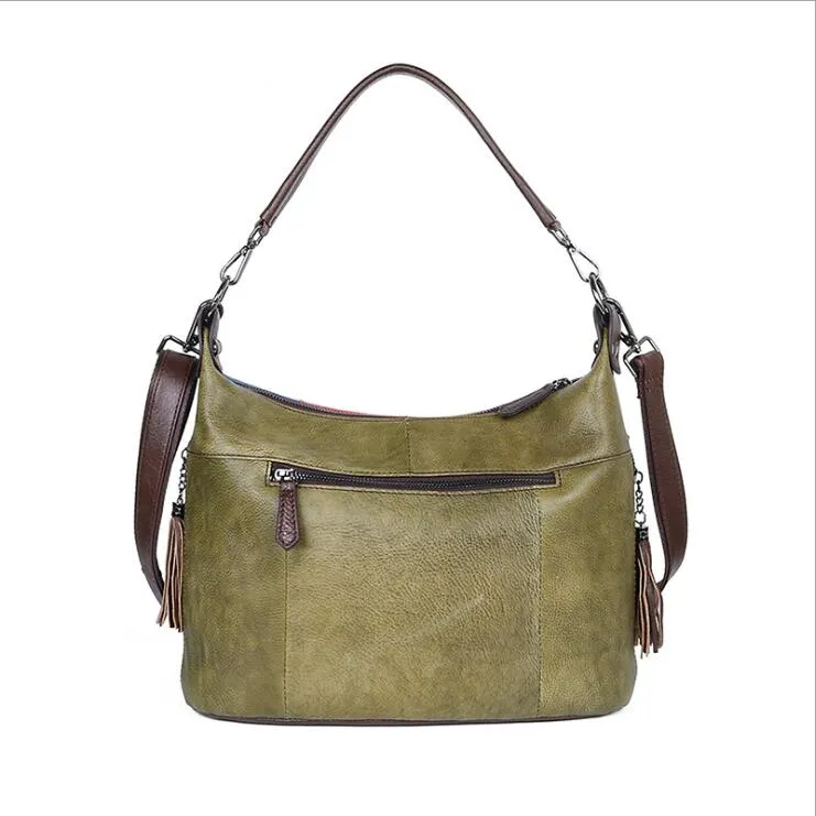 Cute Ladies Leather Shoulder Bags Genuine Leather Handbags For Women