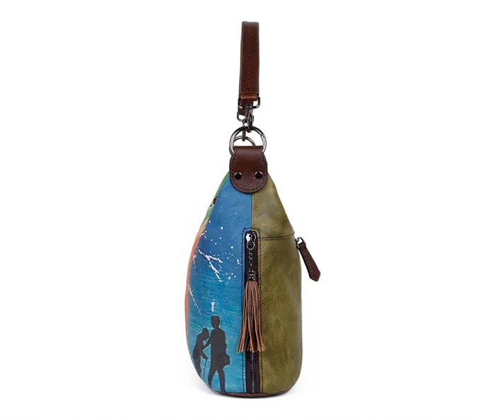 Cute Ladies Leather Shoulder Bags Genuine Leather Handbags For Women
