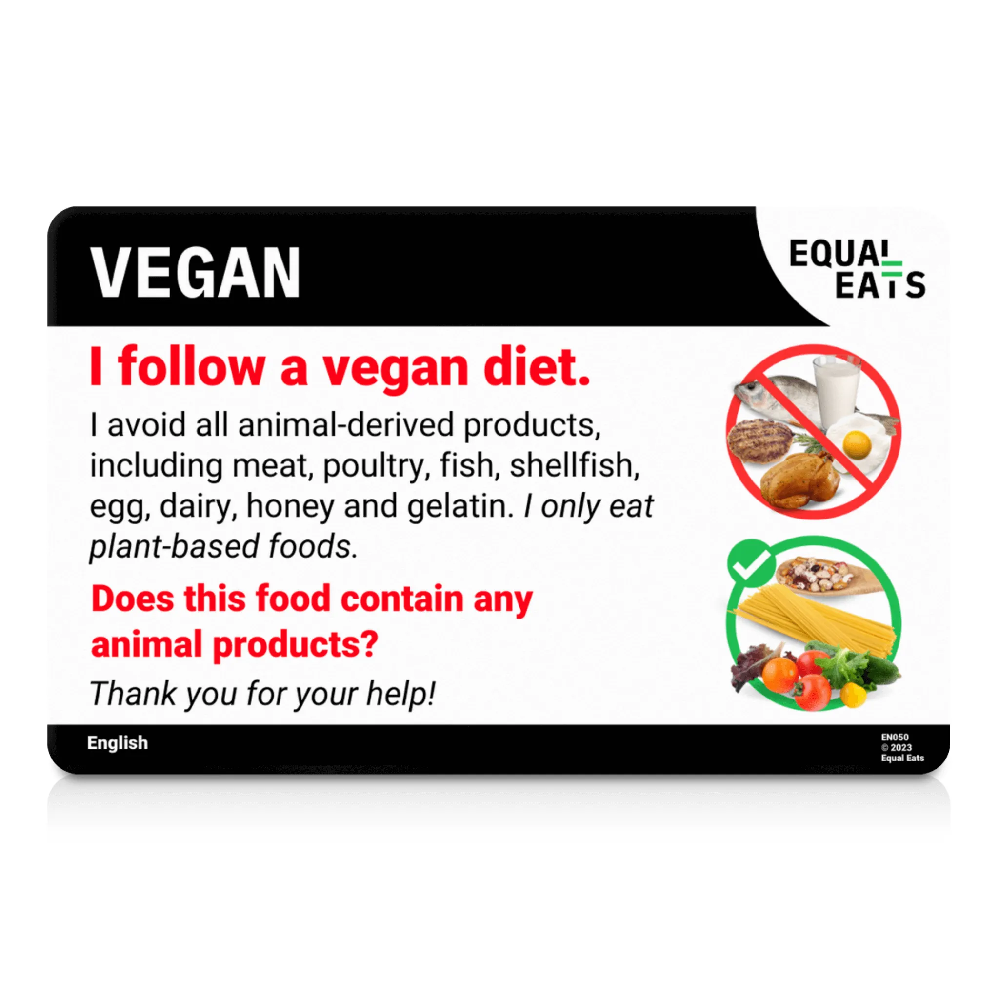 Czech Vegan Card