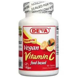 Deva Vegan, Vegan Vitamin C Food Based, 90 Tablets