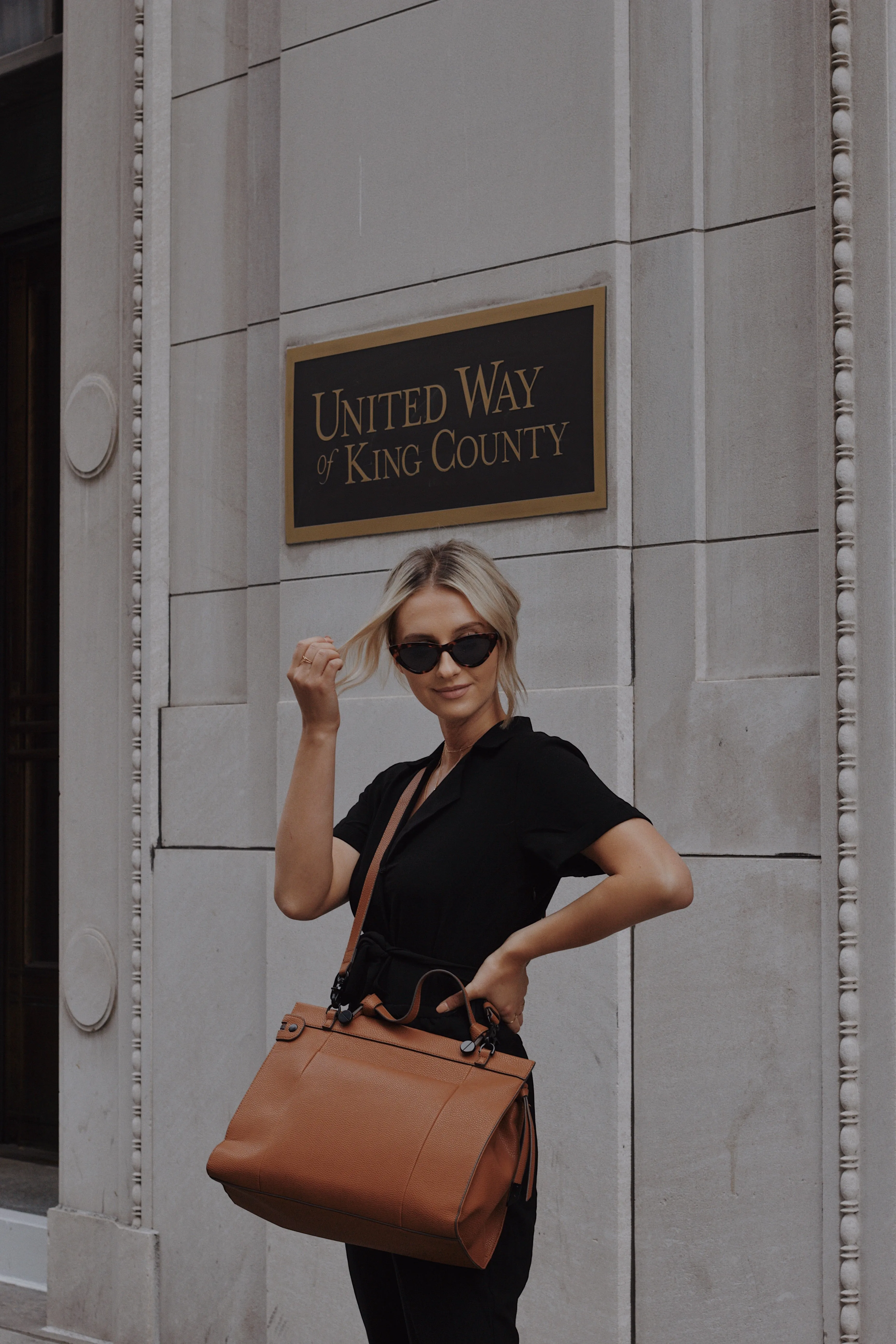 Dione Satchel in Cognac
