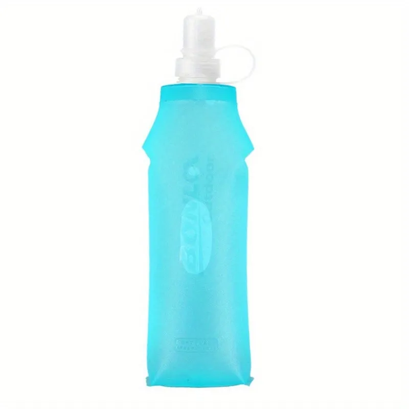 Foldable Water Bottle: Collapsible for Running, Camping, Hiking - TJR6B7N