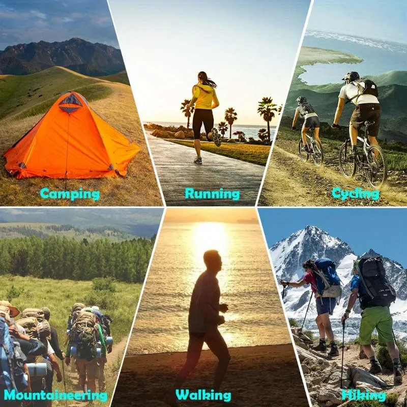Foldable Water Bottle: Collapsible for Running, Camping, Hiking - TJR6B7N