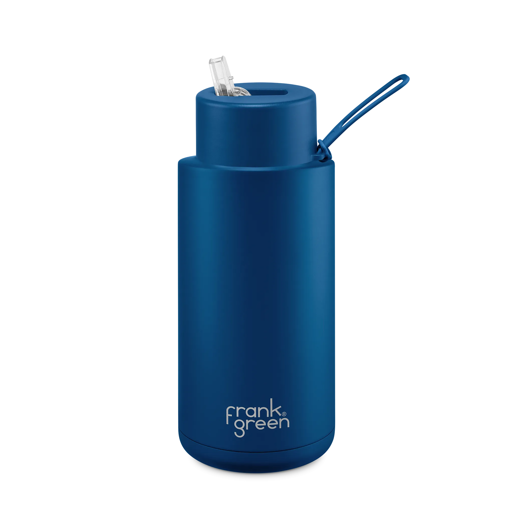 Frank Green - Ceramic Reusable Bottle Straw Lid 34oz Deep Ocean