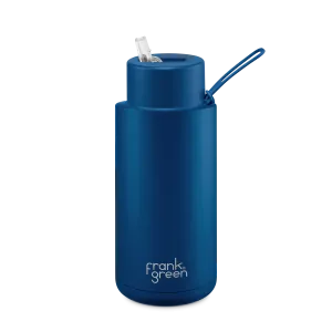 Frank Green - Ceramic Reusable Bottle Straw Lid 34oz Deep Ocean