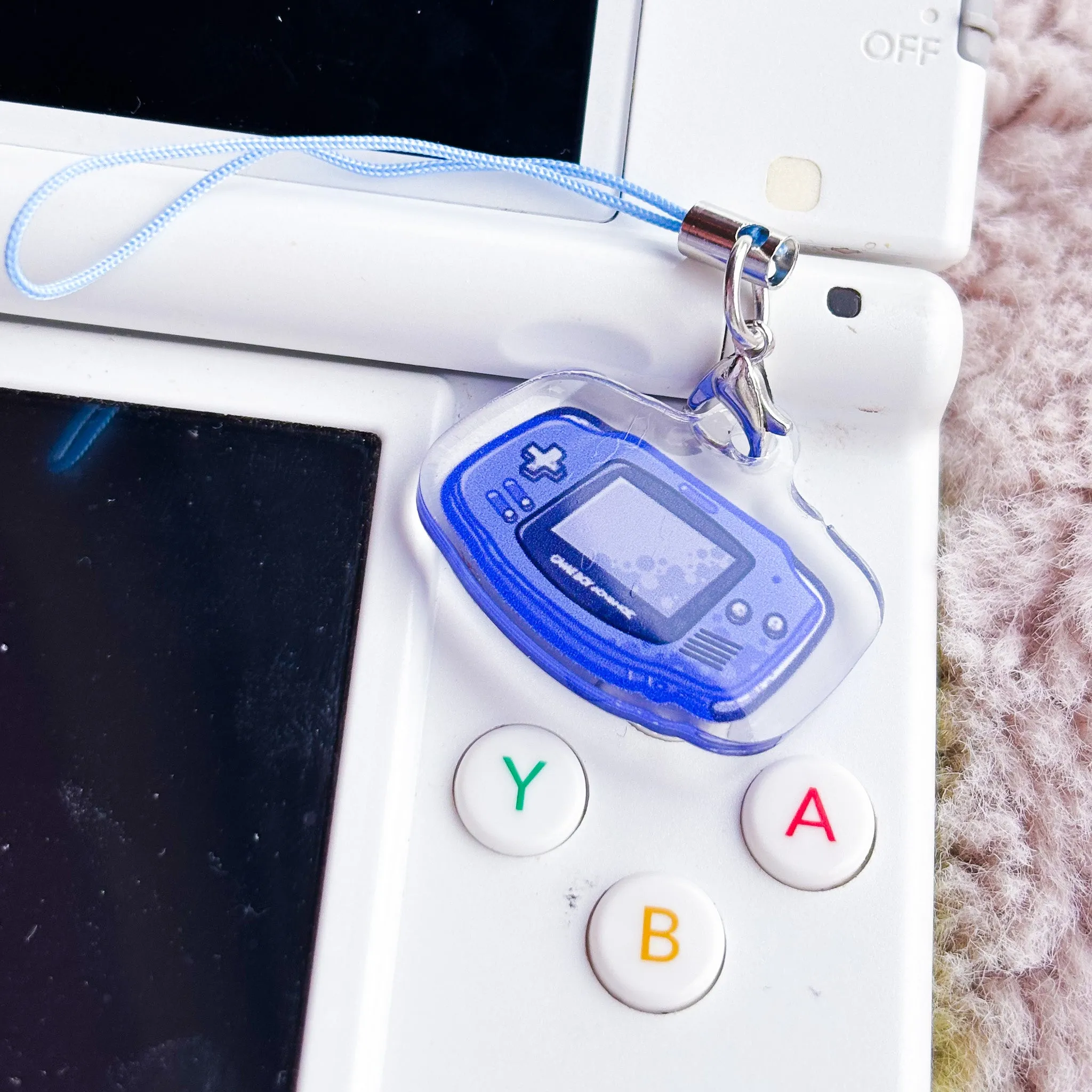 Gameboy Advanced Mini Charm | Retro Console Phone Charm Nostalgia Gift for Gamers