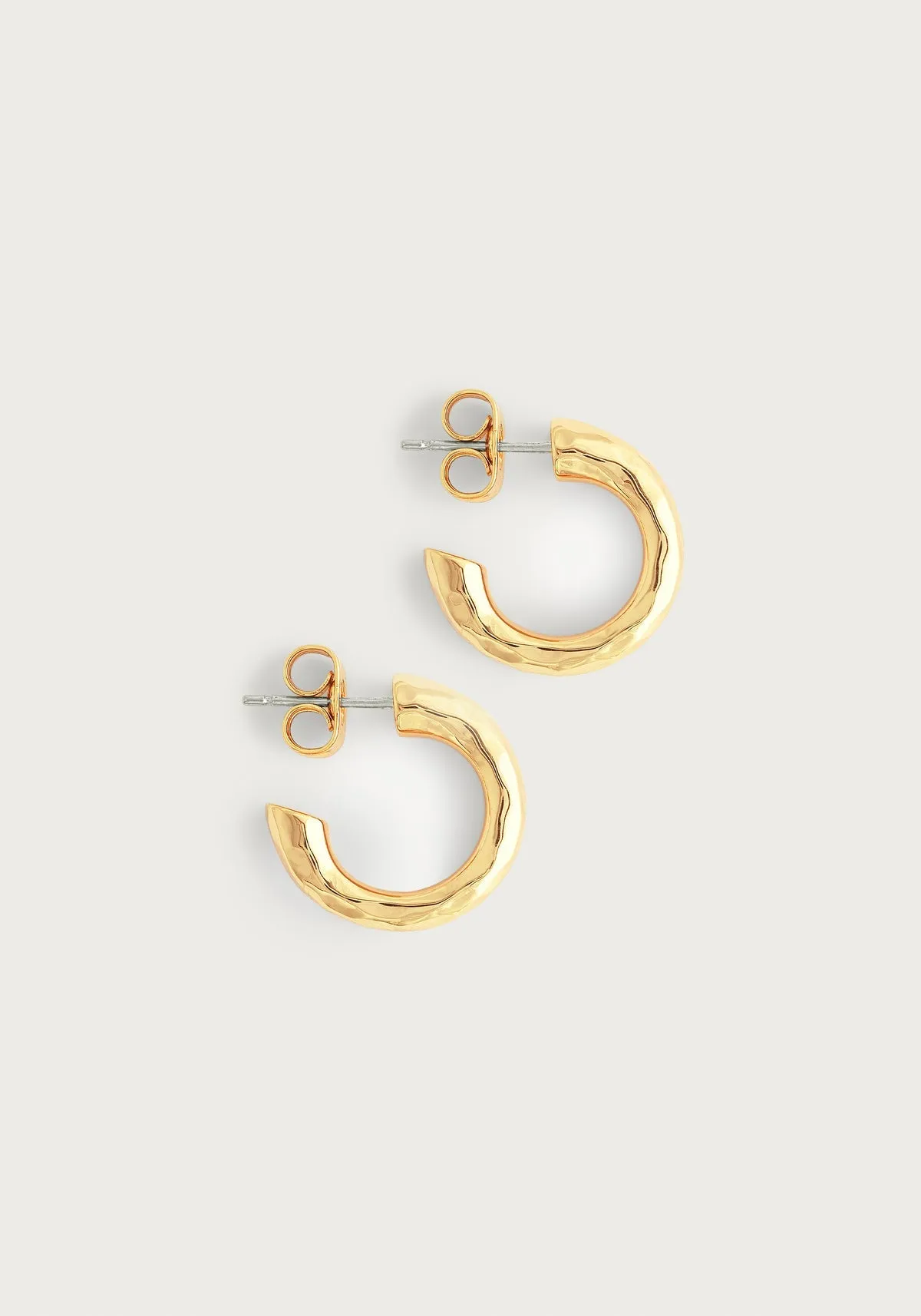 Gold Farrier Huggie Hoops