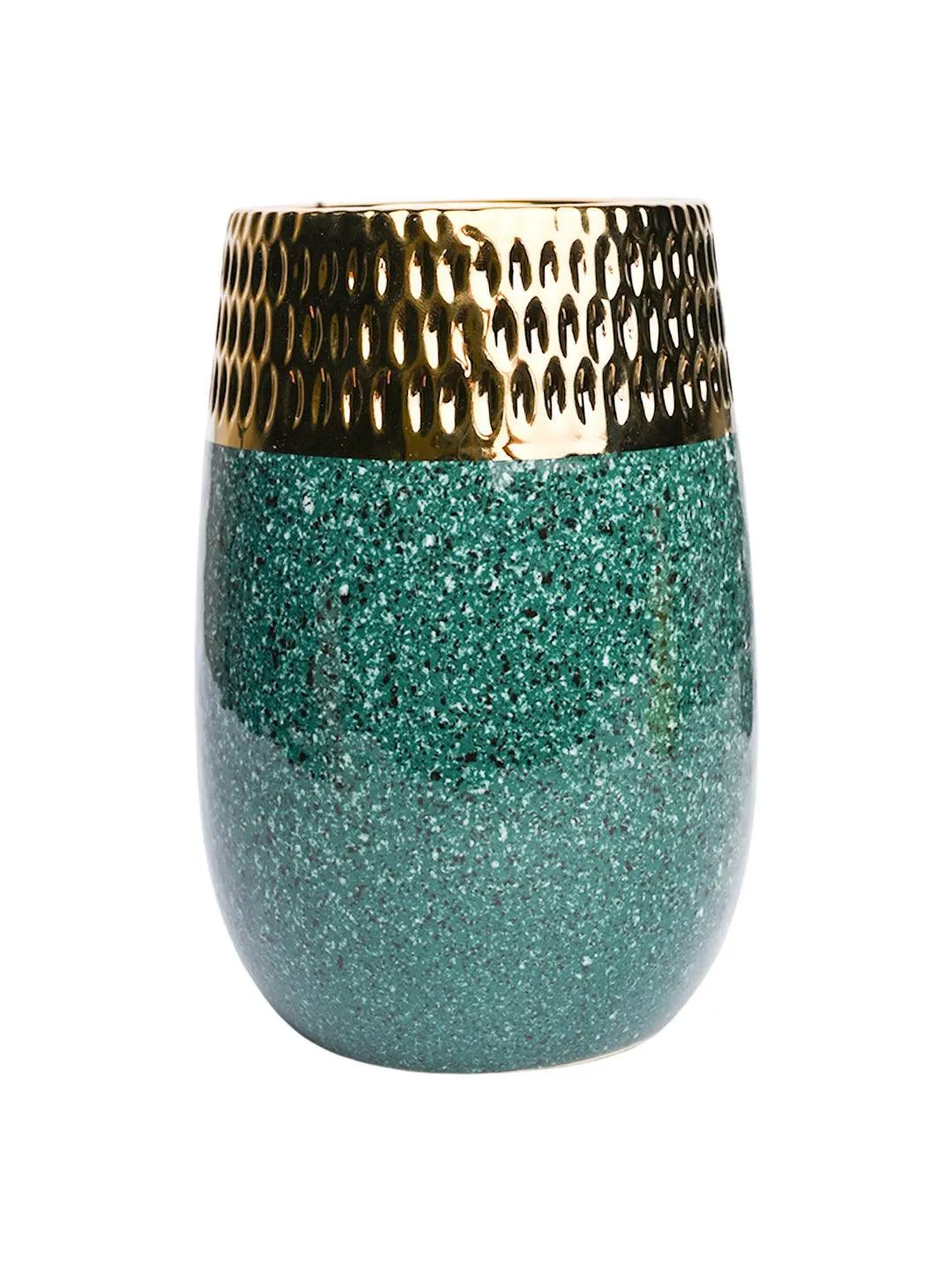 Golden Edge   Ceramic Vase