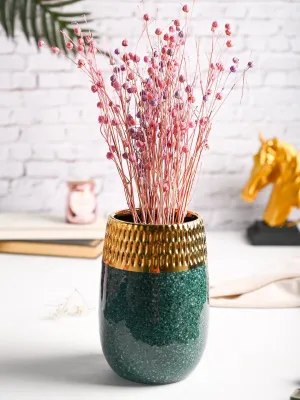 Golden Edge   Ceramic Vase