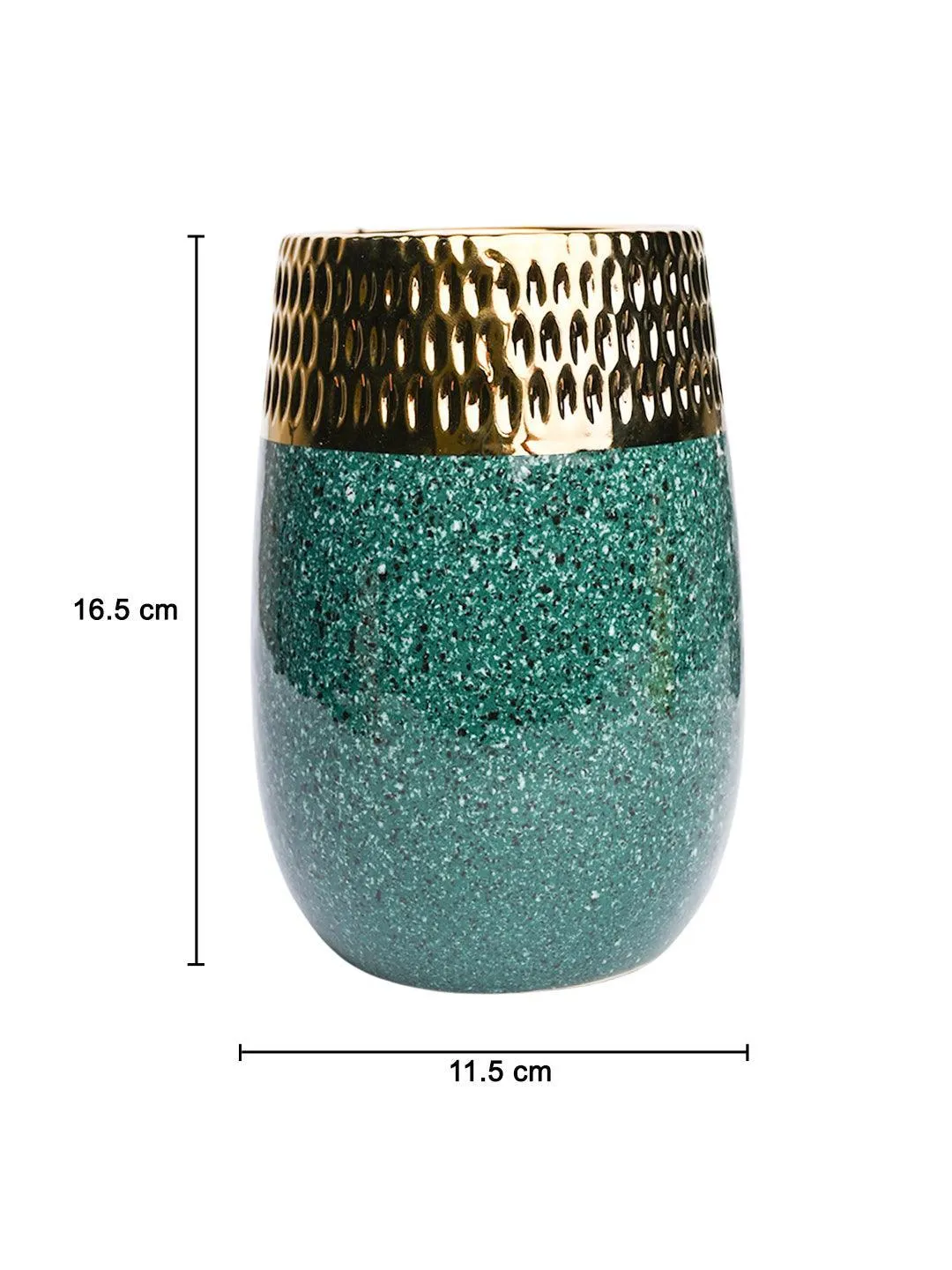 Golden Edge   Ceramic Vase