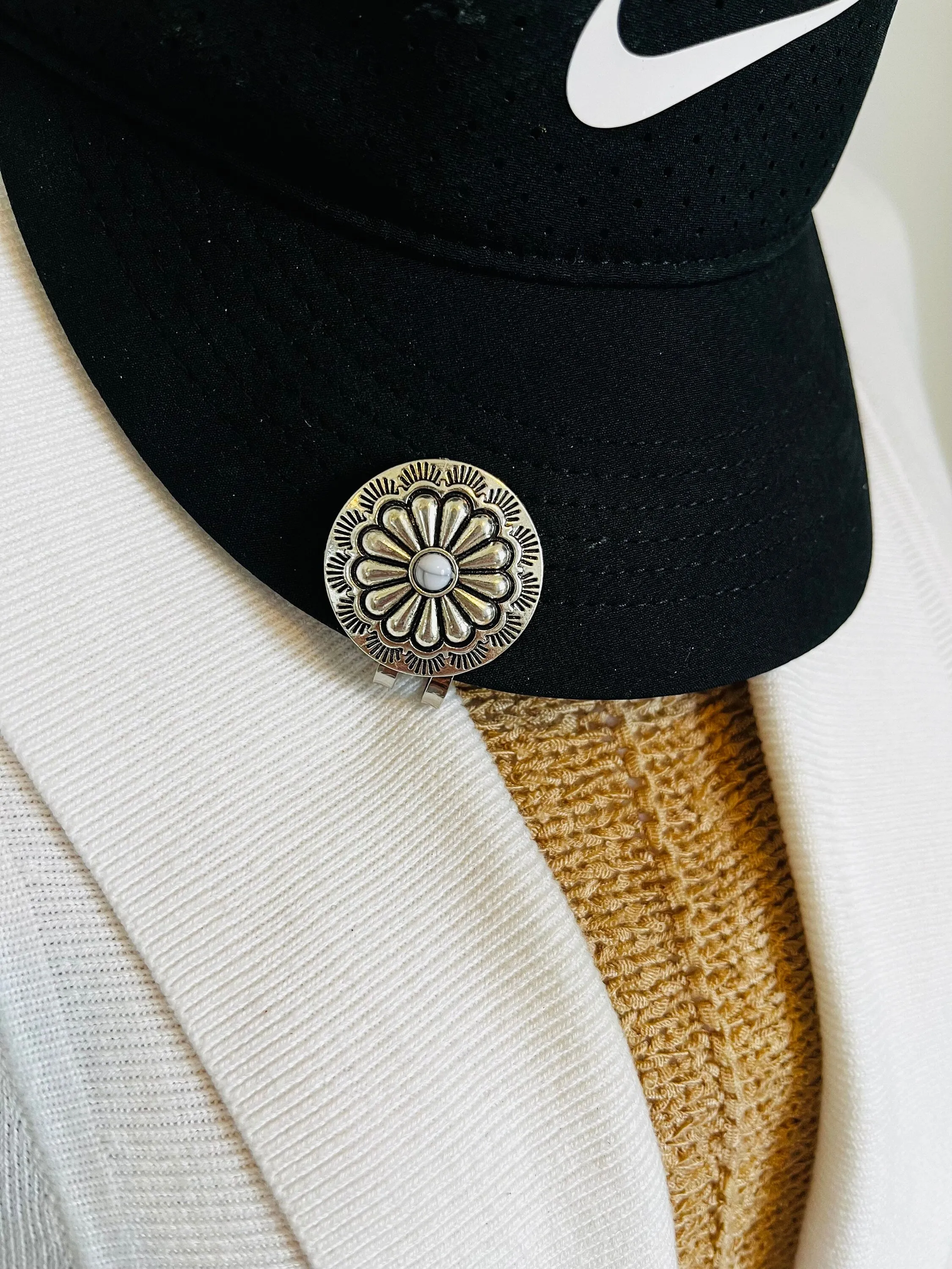 Golf Markers Round Golf Ball Marker With Magnetic Clip for Hat Clips for Cap Golf Ballmarker Gift for Golfer Golf Gift Idea for Her