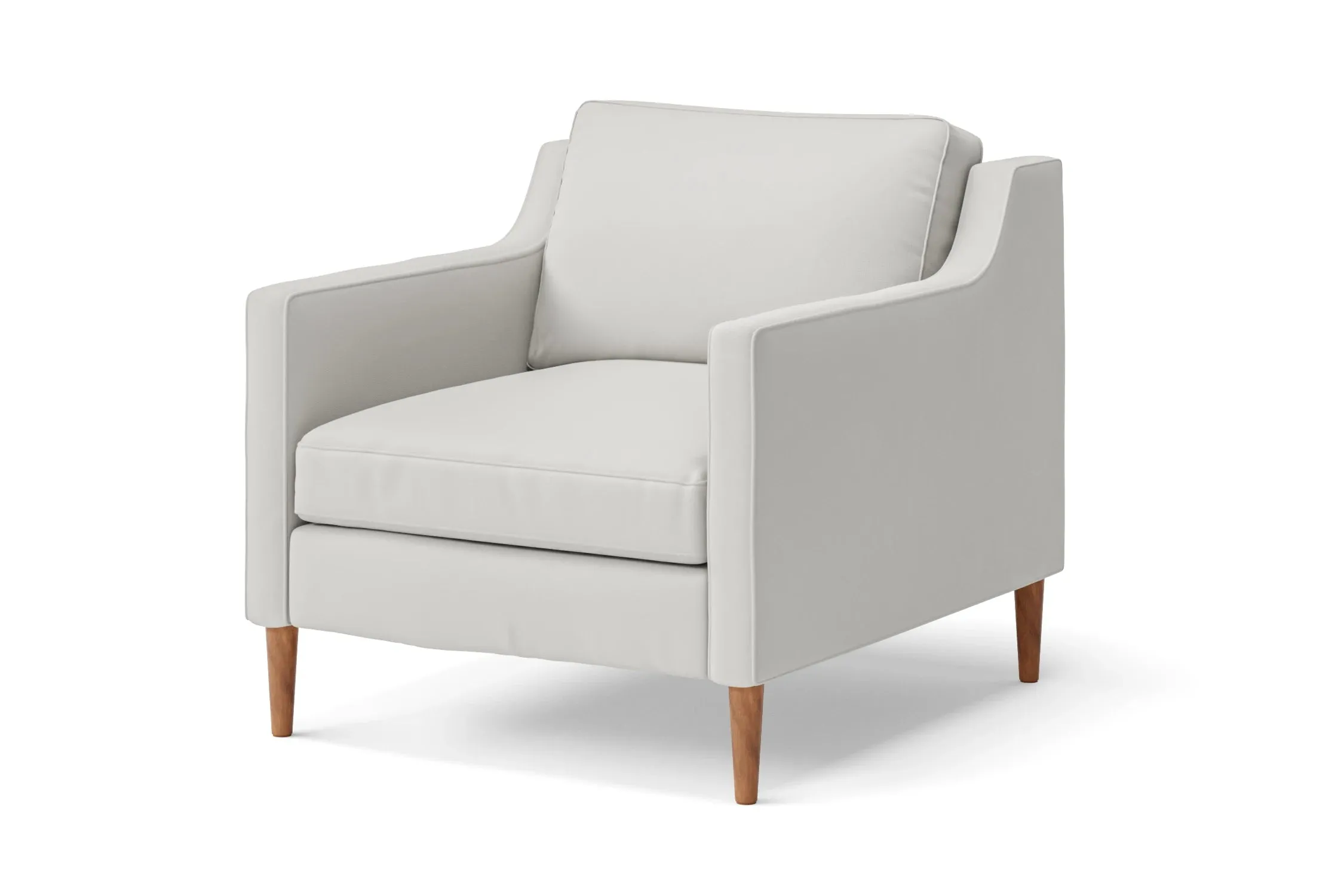 Greco Armchair White Leather