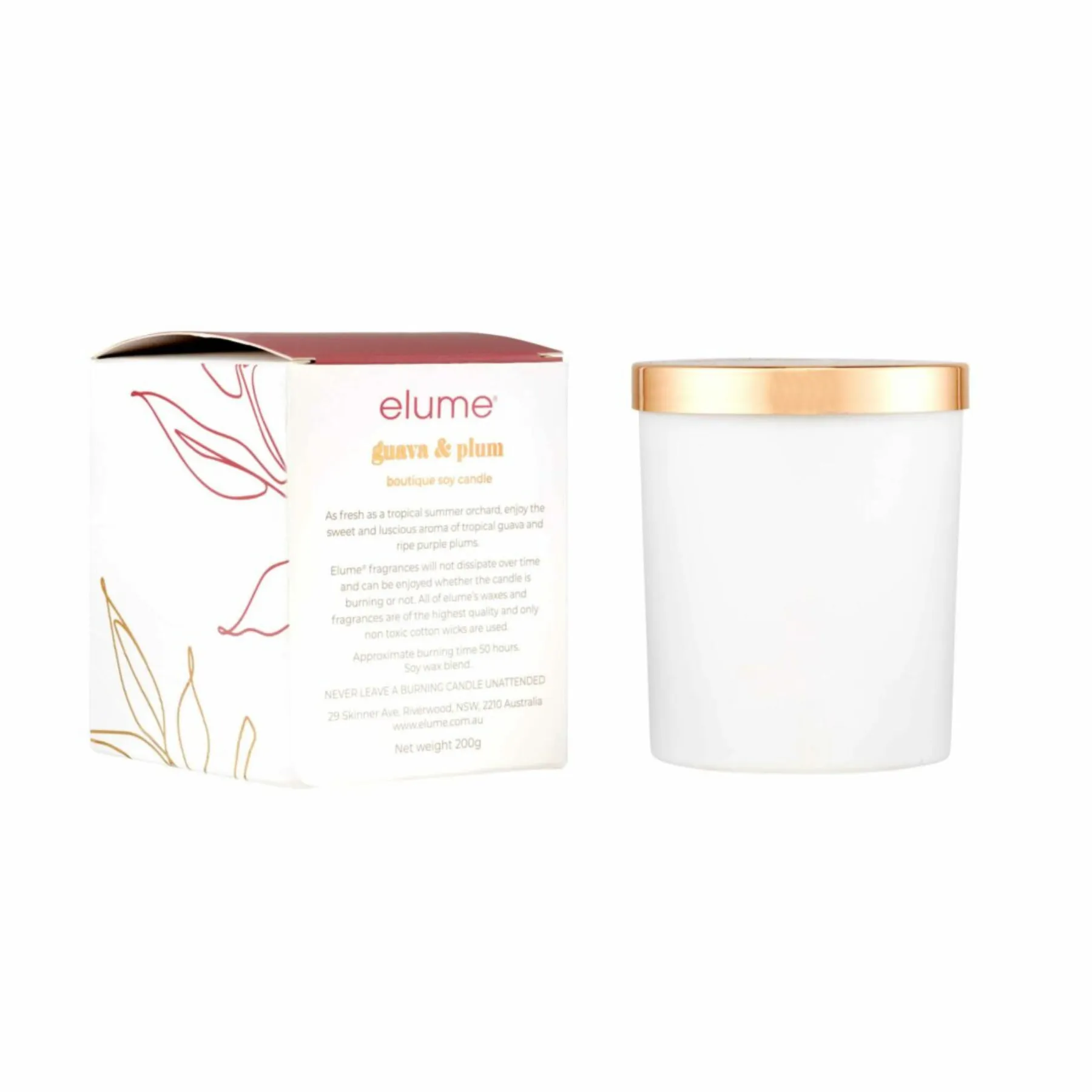 Guava & Plum: Elume Boutique Soy Candle