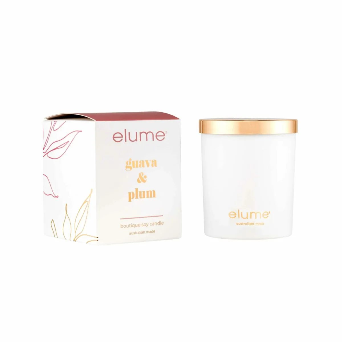 Guava & Plum: Elume Boutique Soy Candle
