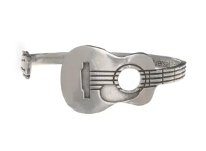 Guitar Cuff Pewter Bracelet