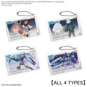 Gunpla Package Art Acrylic Ball Chain Suletta/Miorine/Aerial/Aerial Rebuild (Single)