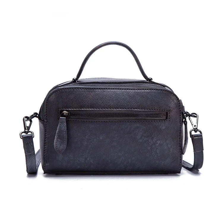 Handmade Womens Embossed Leather Handbags Cross Shoulder Bag For Women