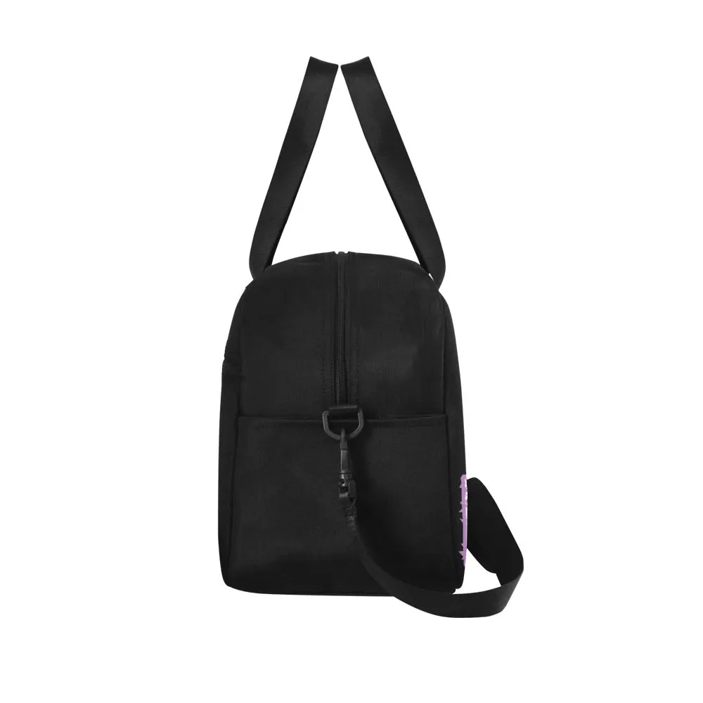 HeadBanger BlK Duffle Travel Bag with shoe compartment