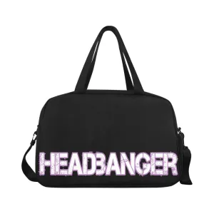 HeadBanger BlK Duffle Travel Bag with shoe compartment