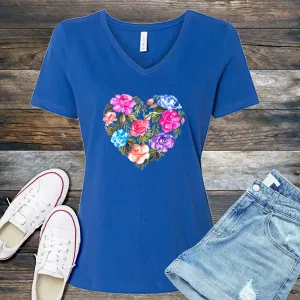 Heart Of Roses V-Neck