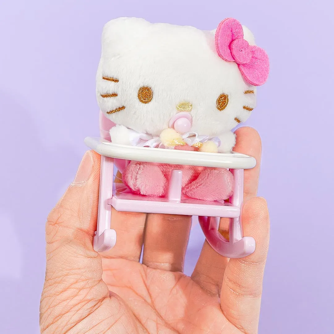 Hello Kitty Baby Plushie Charm With Rocking Chair