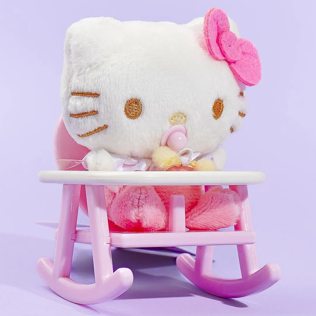Hello Kitty Baby Plushie Charm With Rocking Chair