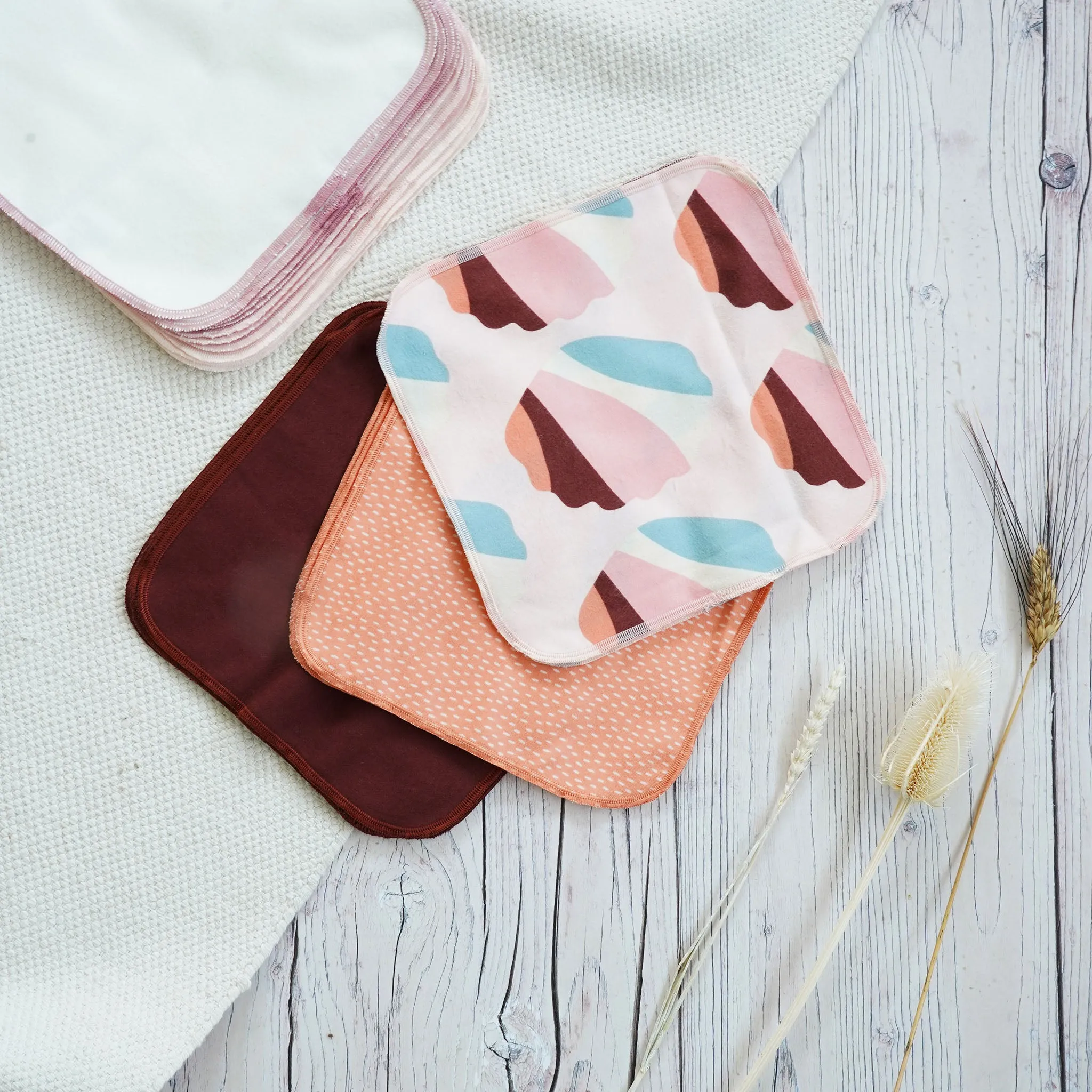 Imse Vimse Reusable Organic Cotton Wipes - 10 Pack