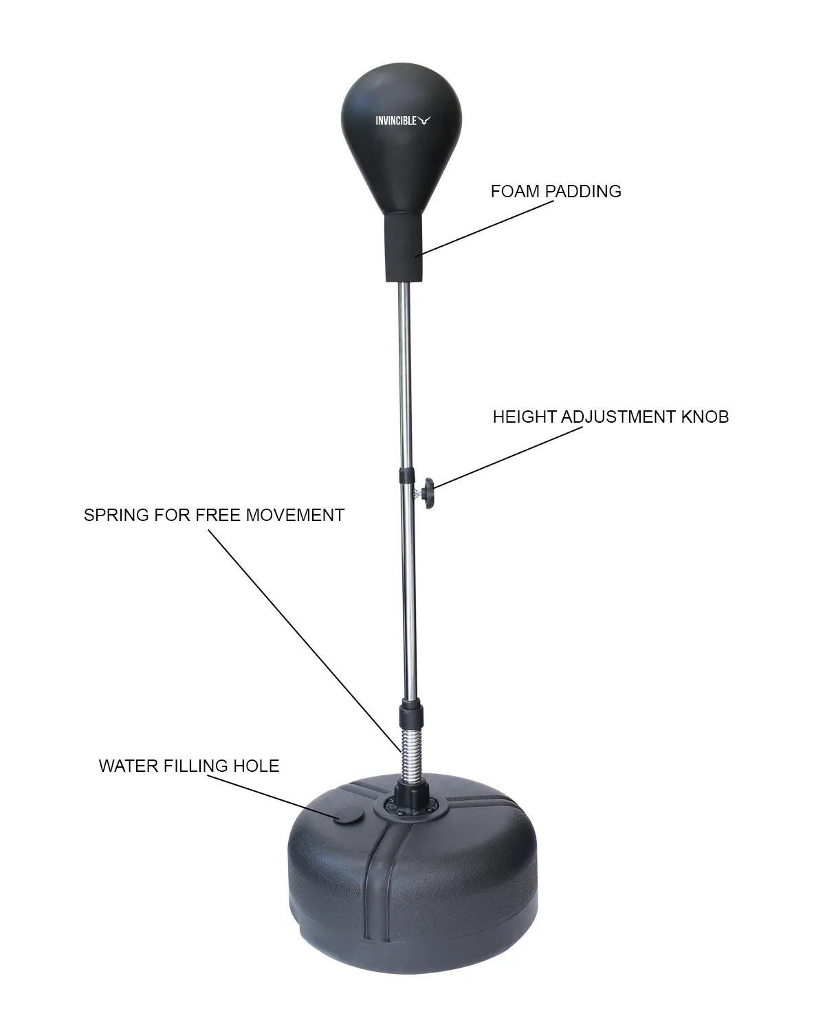 Invincible Adjustable Boxing Speed Ball