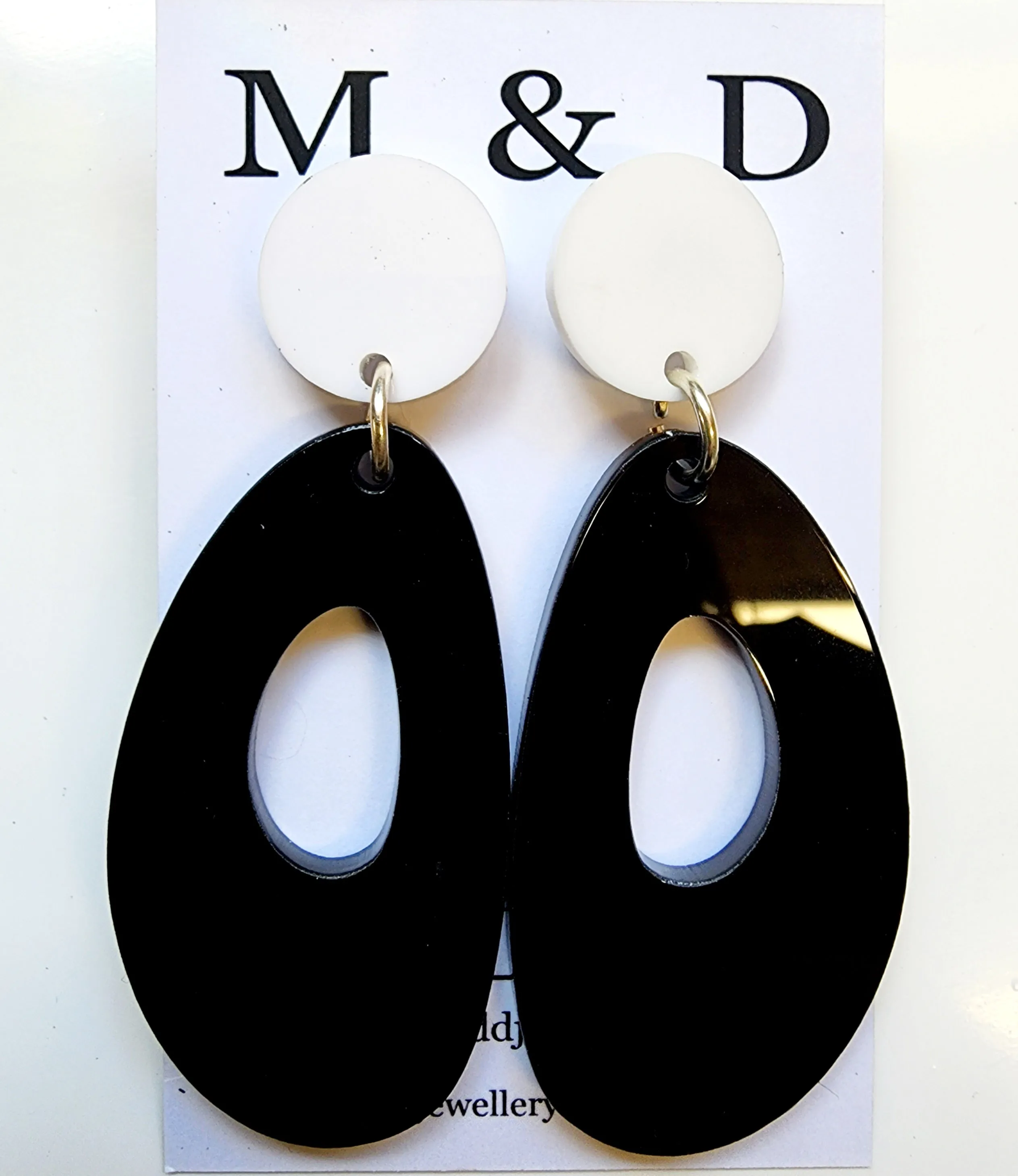 Jelly Ovals Stud Dangles Earrings