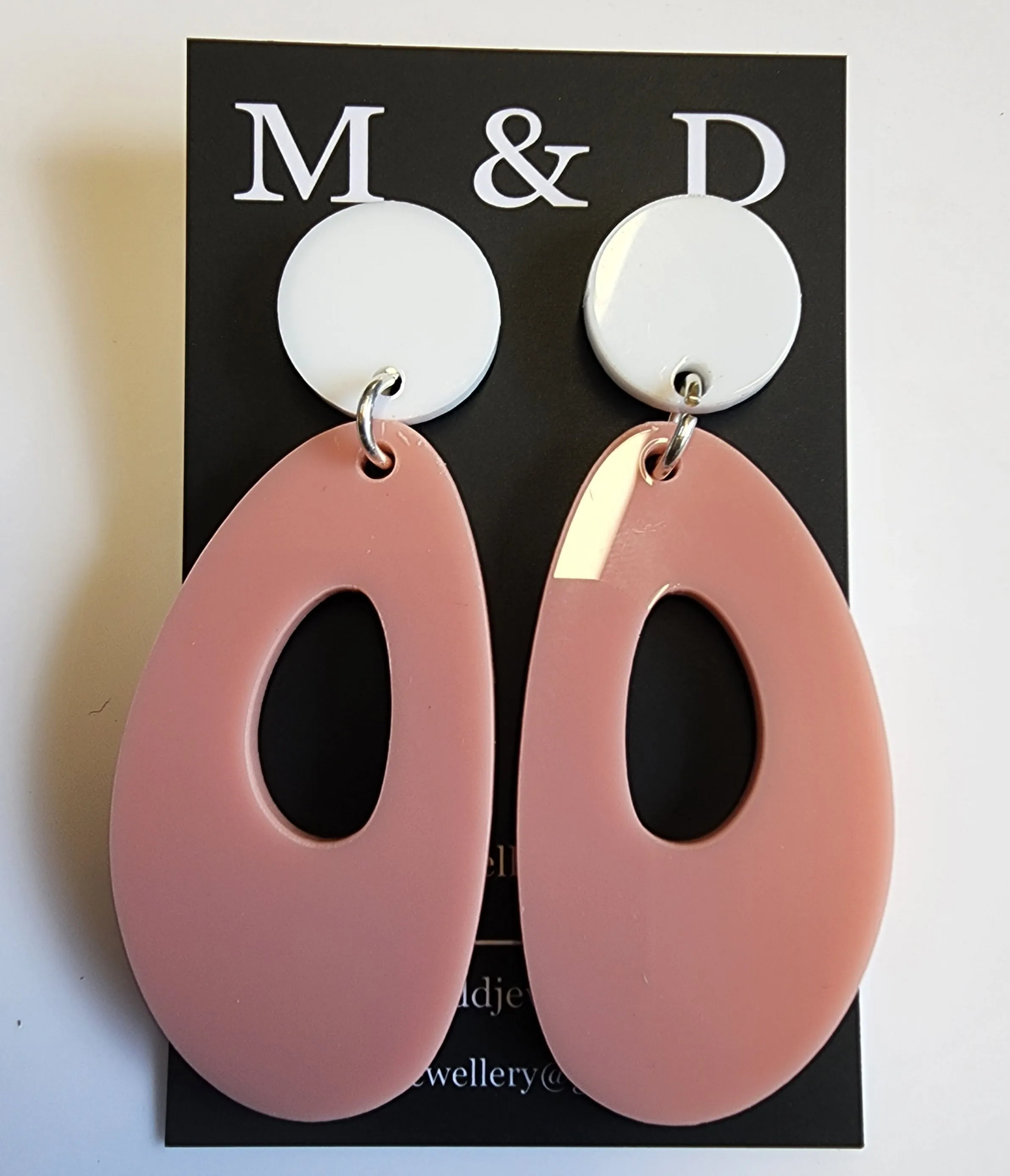 Jelly Ovals Stud Dangles Earrings