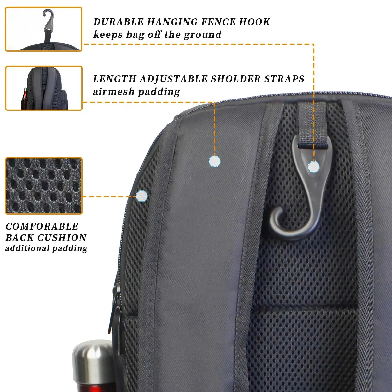Large Capacity Pickleball Paddle Bag