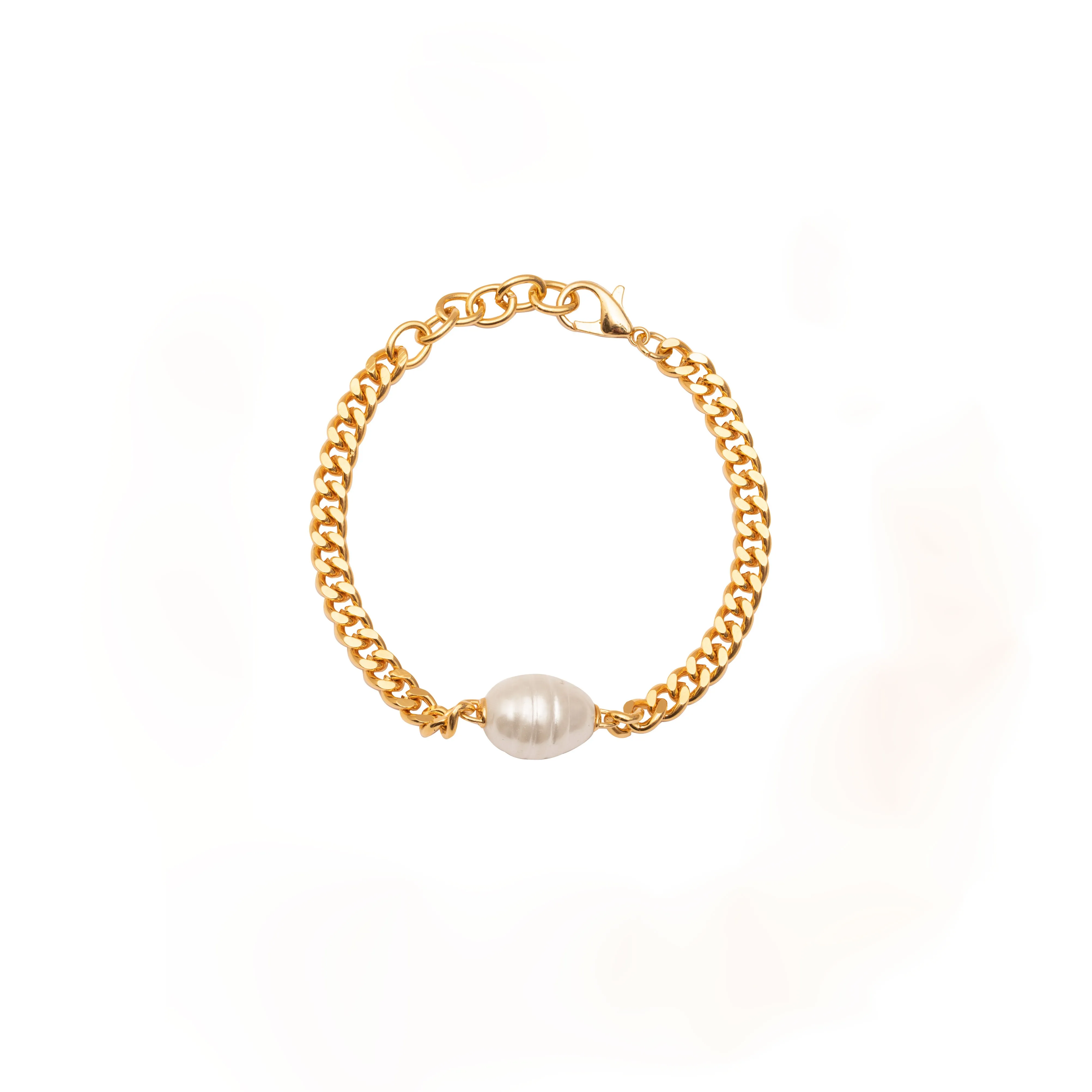 Lavinia chain pearl bracelet