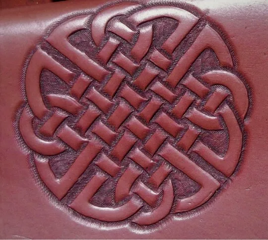 Leather Celtic Belt Bag / Handcrafted Custom Larp Purse