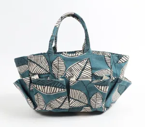 Leaves Motif Canvas Tote Bag