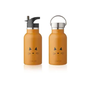 Liewood Anker Water Bottle - Cat Mustard