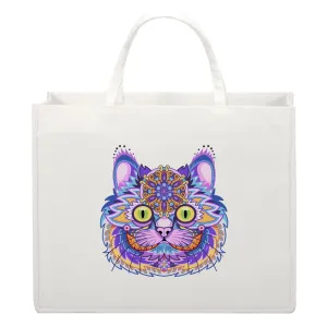 Linen Tote Bag White - 43 x 34 x 19 cm