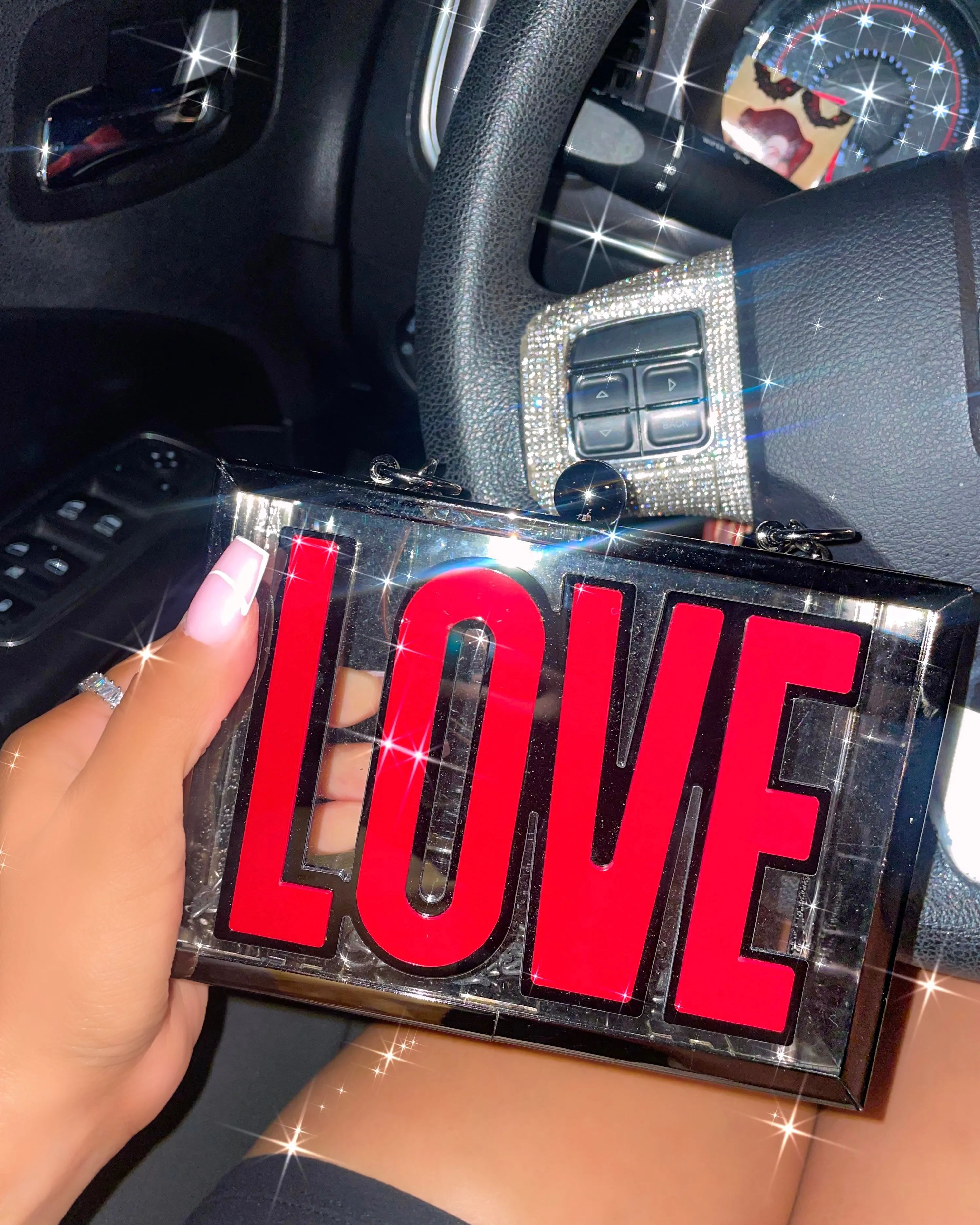 Love Acrylic Clutch