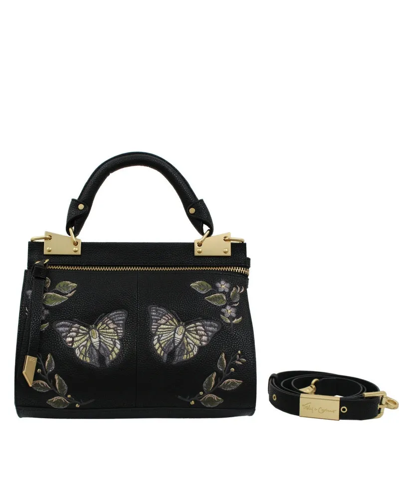 Ma Cherie Dione Satchel Petite in Black
