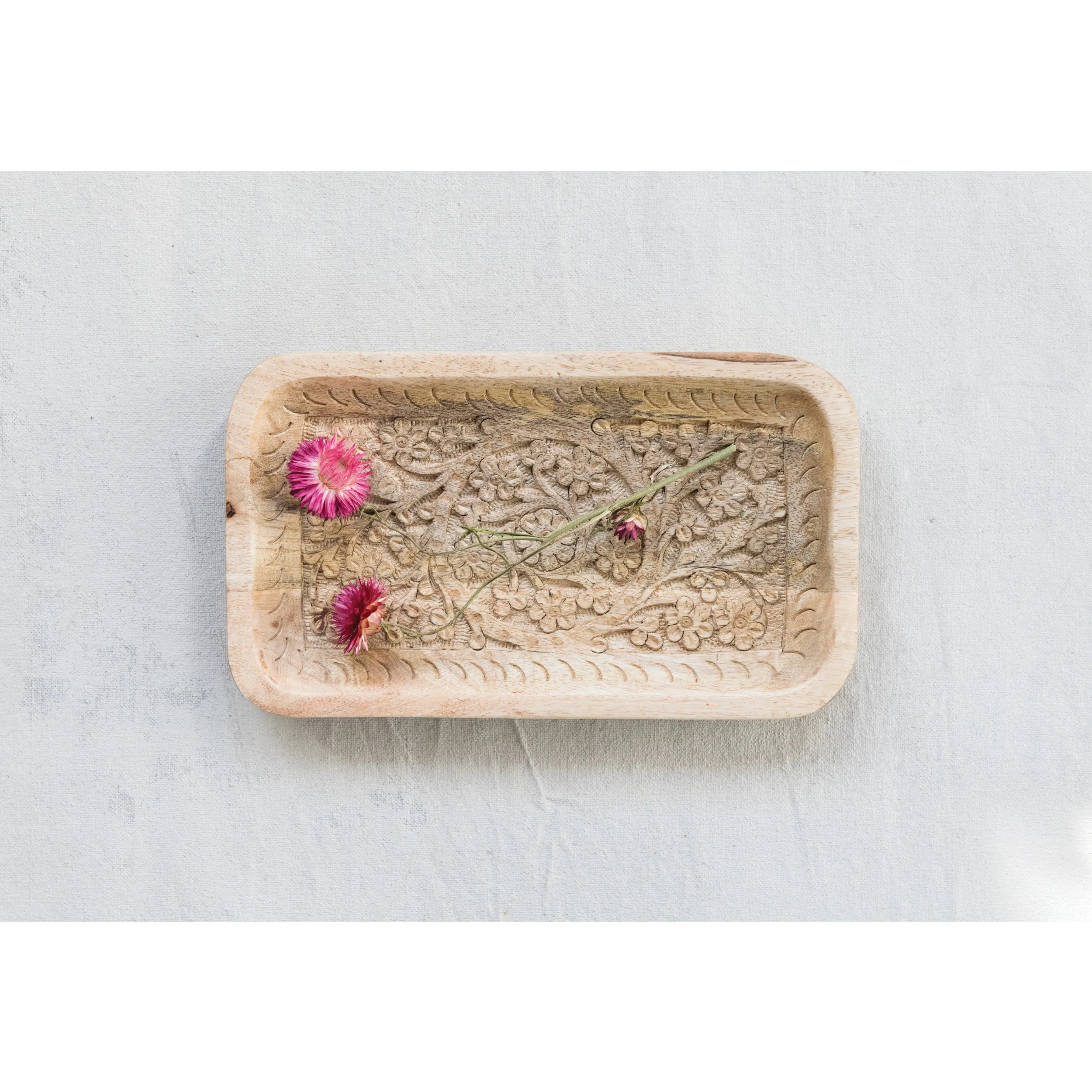 Mango Tango Wood Tray